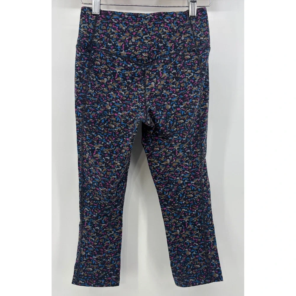 Nike Dri-Fit Cropped Leggings Women's XS‎ Multi Color Geometric Gym Training